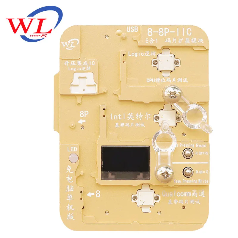 For iPhone 8 8Plus WL программатор IC для IPhone 7/7 P/8/8 P/X/XR XS MAX Logic Baseband rom чип IC тестовый прибор для ремонта чипа - Цвет: For iPhone 8 8Plus