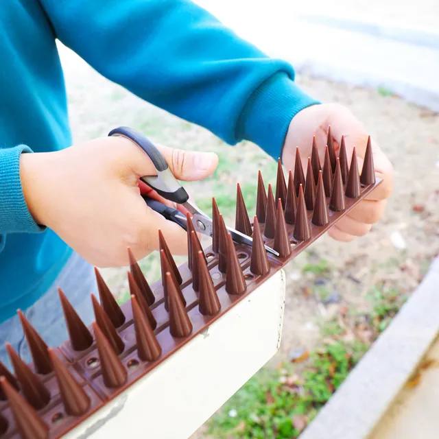 12/10Db Kerítés Fali Tüskék Macska Állati Visszataszító Műanyag Galambellenes Elrettentő Eszköz Kerti Kerítésekre - Image 6