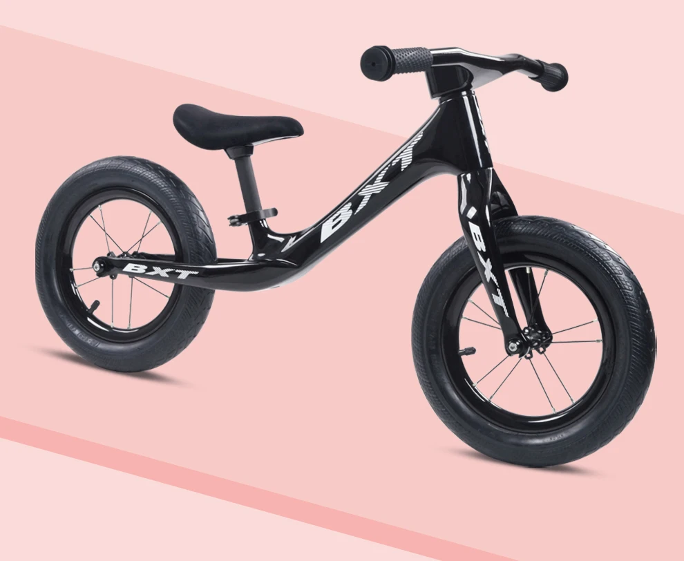 BXT New Ultralight Kids bike Pedal-less Balance Carbon Children Bike Push Bike Children's Walker Carbon Kid Bicycle 1.95KG