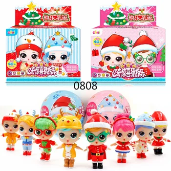 

Original EAKI Christmas Genuine DIY lol doll Ball Kids Toy with Box Puzzle Toys for girl Children birthday Christmas gifts