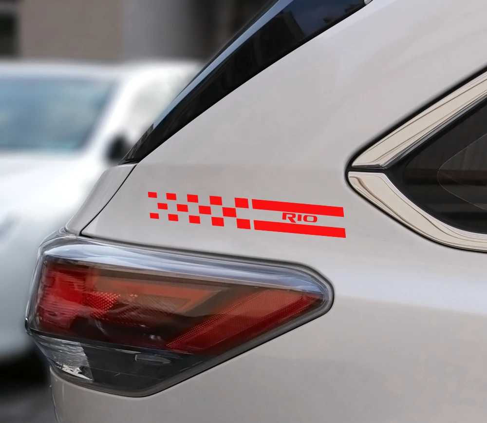 2PCS Auto Column Cover External Decorative Stickers For Kia Rio 3 4 K2 K3 X-Line Car Window B Pillars Trim Decal Car Accessories (6)