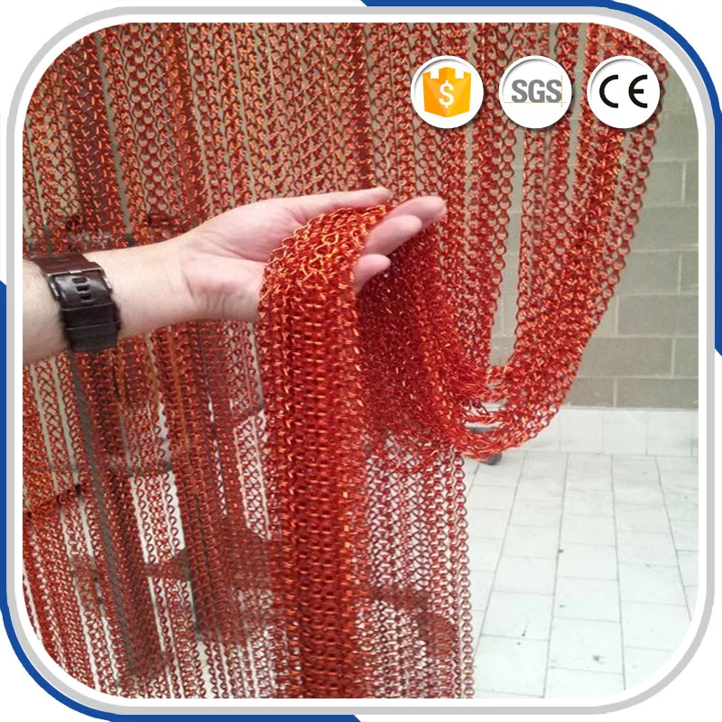 Cortina de cadena de aluminio con ganchos dobles surtidos|Cortinas de