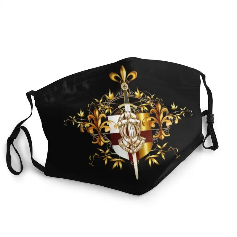 Рыцари-крест щит маска одноразовая средневековый меч эмблема Secret заказа для лица