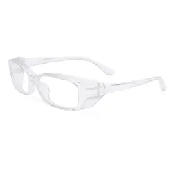 Enhanced Anti - Fog Protective Safety Glasses with Side Shields and Blue Light Protection (Transparent)