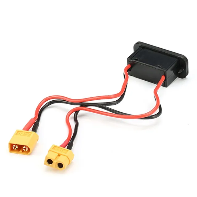 RC Heavy Duty Battery Harness Switch W/ T/XT60/EC3 Plug Built In Charging Socket RC Toys Upgrade Parts RC accessories 4