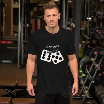 

Print are you lucky t-shirts male female big size s~5xL novelty hiphop