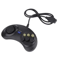 Classic Retro 6 Buttons Wired Handle Game Controller Gamepad Joystick Joypad For Sega Md2 Pc Mac Mega Drive Gaming Accessories