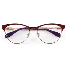 Весенние очки, металлическая полная оправа, женские очки по рецепту, высокое качество, сплав, оправа для очков 54-17-135