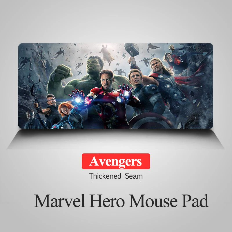  Mouse Pad Gaming Mouse Pad Large Computer Gamer XXL Mousepad Marvel Hero The Avengers Keyboard Wate