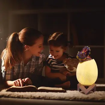 

3D Dinosaur LED Night Light Environmentally Friendly PVC Long Standby Smart 16 Colors Change Lamp Home Desktop Decoration