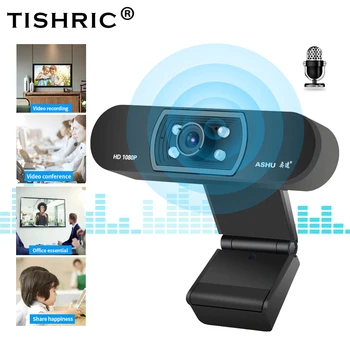 

TISHRIC Ashu H800 Webcam 1080P Web Camera For Computer Webcamera Web Camera With Microphone HD Webcam PC Web Camera 1080p Webcam