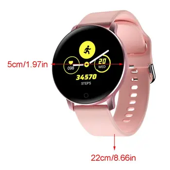 

Waterproof Sports Smartwatch Heart Rate Blood Pressure Sleep Monitor Wristband 19QC