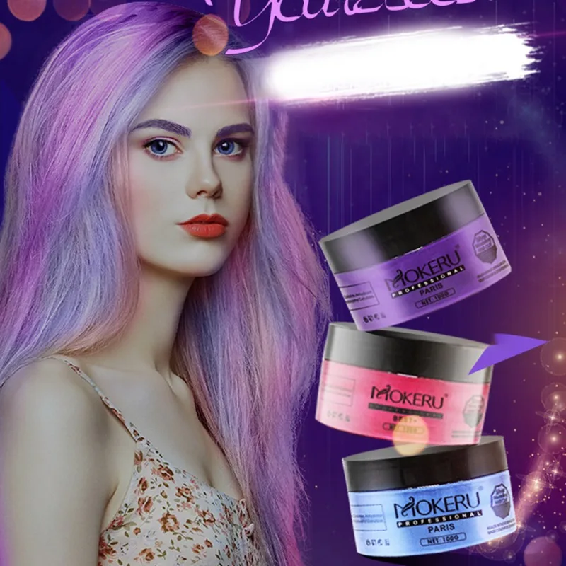 Цветной воск для волос в стиле Харадзюку, продукты для укладки, грязевая краска, одноразовая формовочная паста, 8 цветов, краска для волос maquillaje Make up