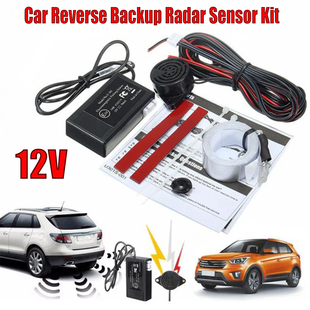 Sensor de estacionamiento electromagnético para coche, sistema de estacionamiento de atrás, sin agujeros, fácil de instalar, Radar de protector de parachoques|Sensores - AliExpress
