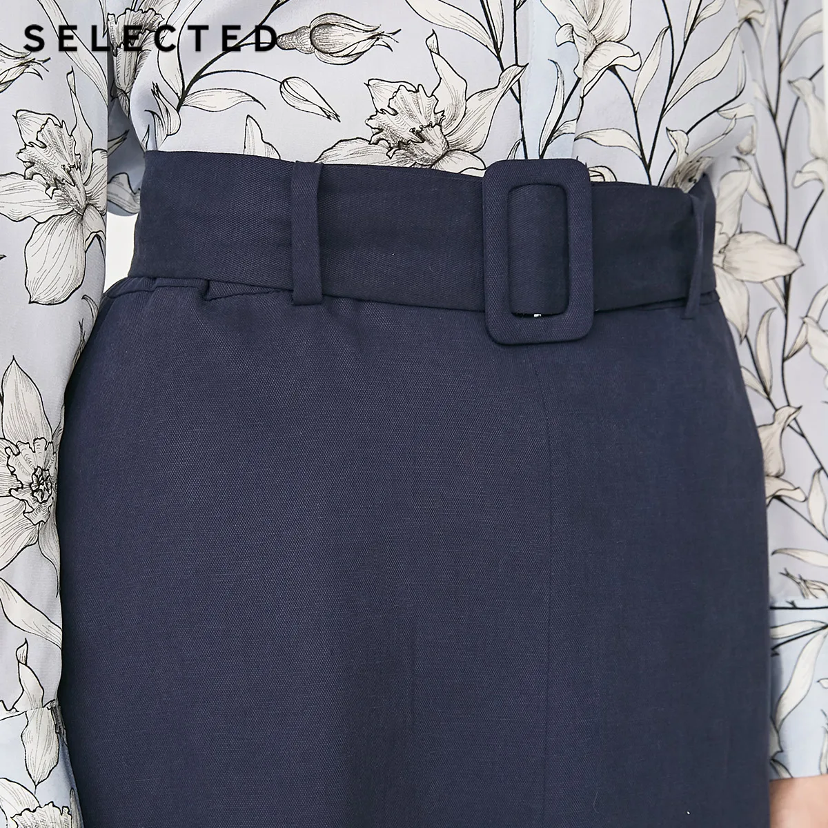 Отборная женская летняя Tencel юбка с подкладом S | 41924C525