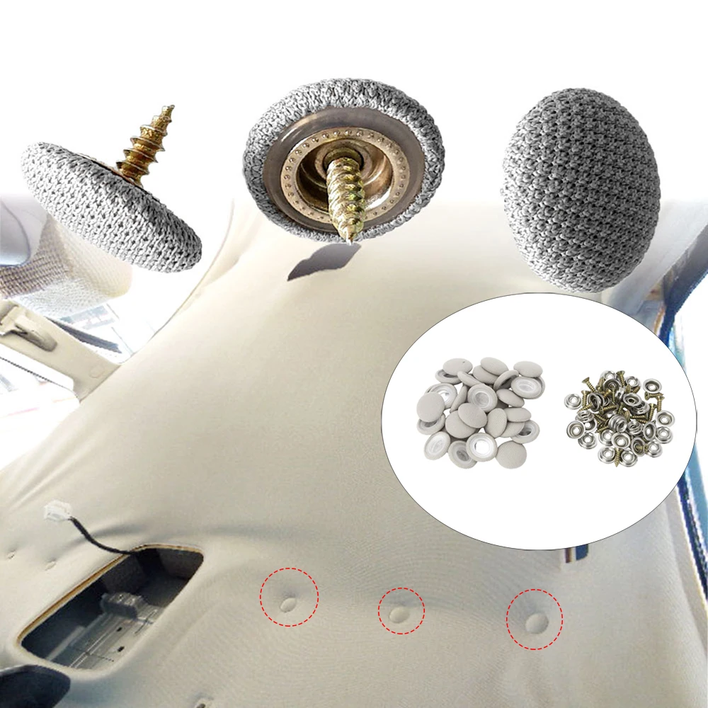 RIVETTI TETTO AUTO Rivetti Autobus Aerei Camion Headliner Penne EUR 9 - Foto 2