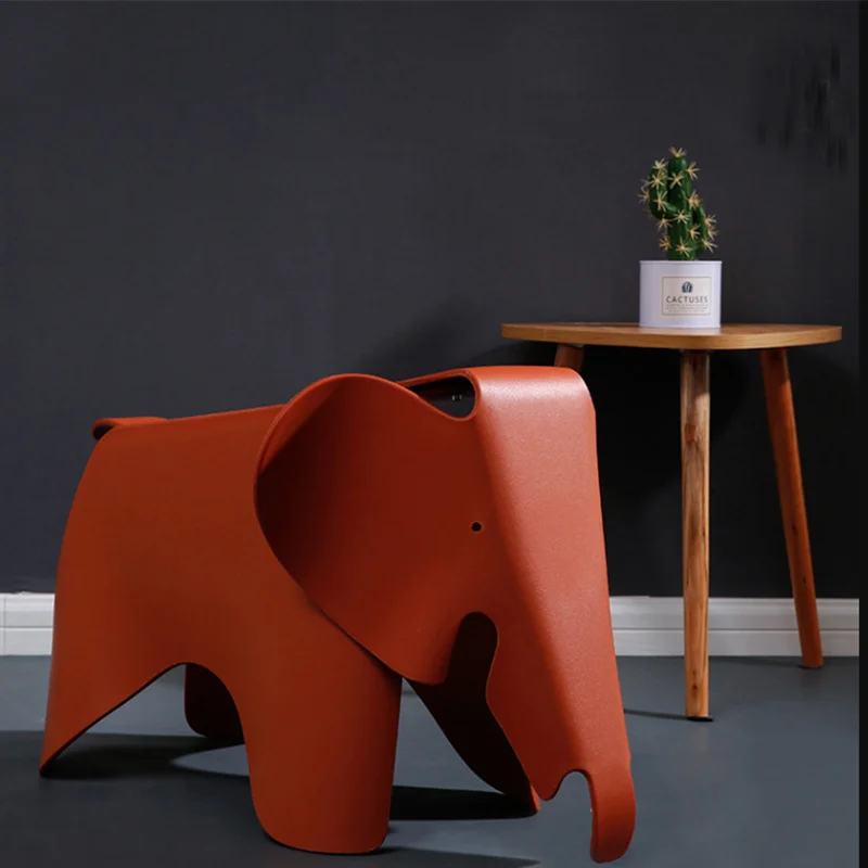 cheap Creative Children Elephant Stool Photo Studio Fashion Model Kindergarten Environmental Protection Plastic color Animal Elephant