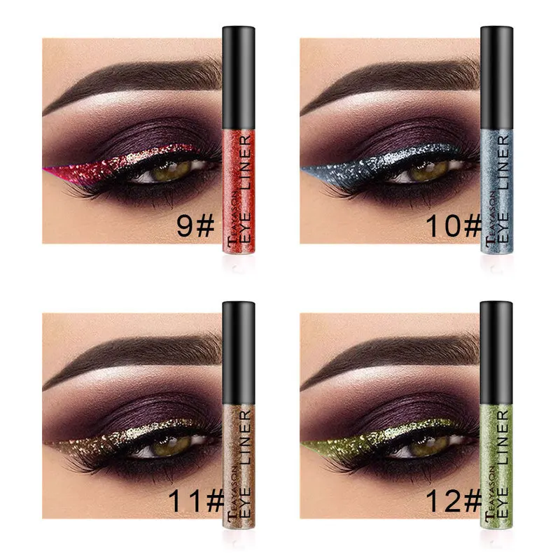 15 Color Glitter Eyeliner Eyeshadow for Easy To Wear Waterproof Liquid Color Eyeliner Makeup Glitter Eye Liner Makeup Tool TSLM1 15 Color Glitter Eyeliner Eyeshadow for Easy To Wear Waterproof Liquid Color Eyeliner Makeup Glitter Eye Liner Makeup Tool TSLM1