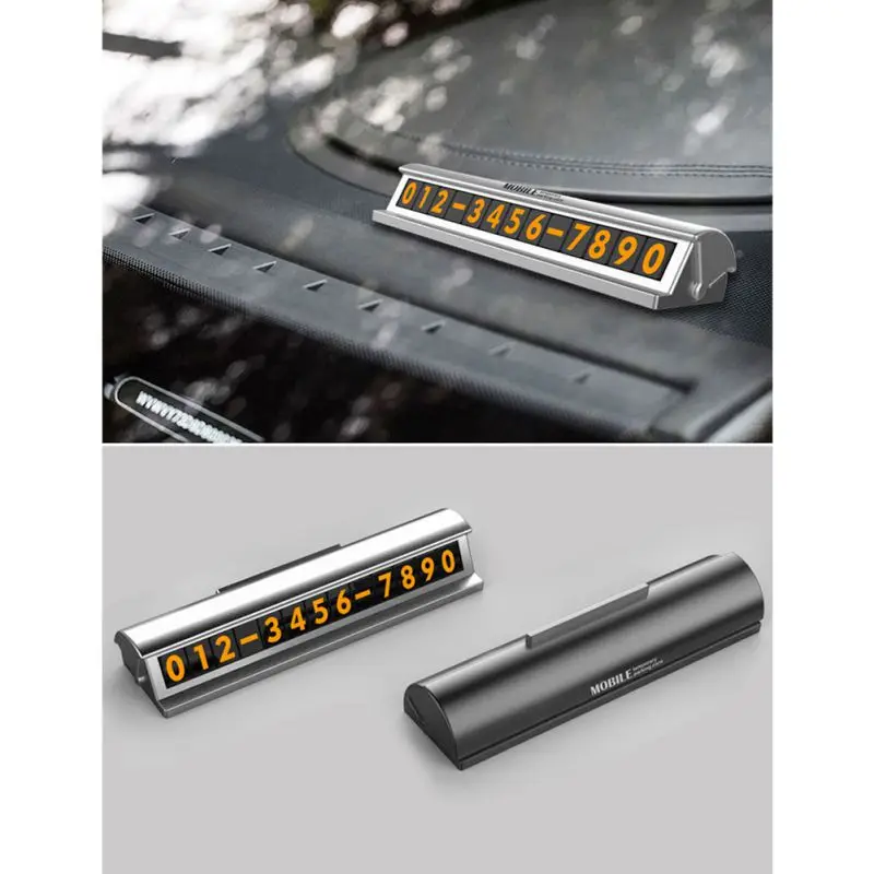 

Car Temporary Stop Sign Temporary Parking Card Phone Number Car Accessories6