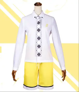 

Vocaloid Kagamine Len Shirt Pants Kagamine Rin Tops Dress Uniform Outfit Anime Cosplay Costumes halloween costume for women/men