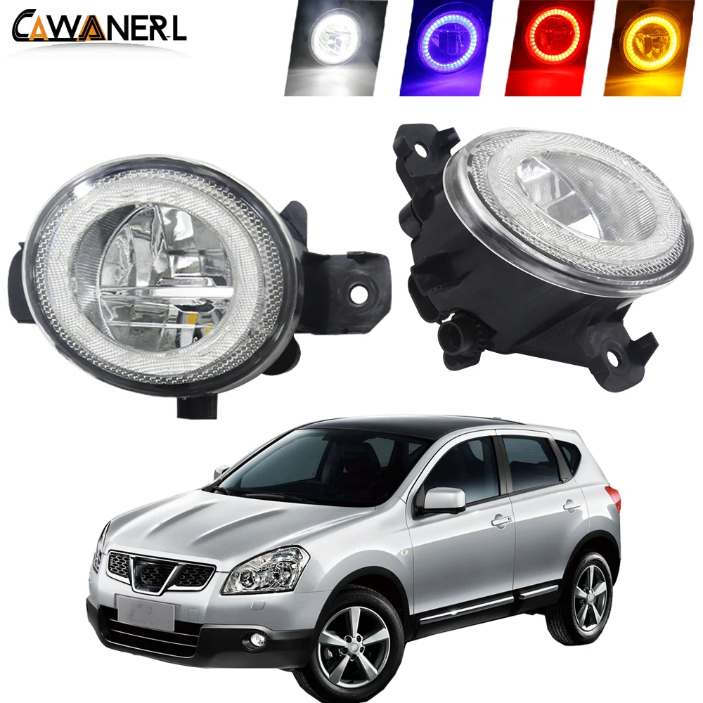 2 шт. светодиодный Ангел глаз туман светильник для Nissan Qashqai 2007-2013 стайлинга