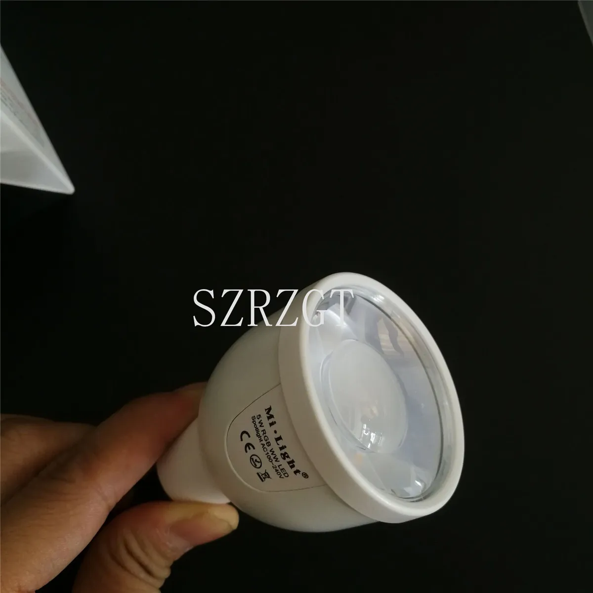 Mi. light FUT018 GU10 dimmable 2,4G Светодиодный точечный светильник 100-240 в 5 Вт Светодиодная лампа RGBW управление Iphone Ipad Android