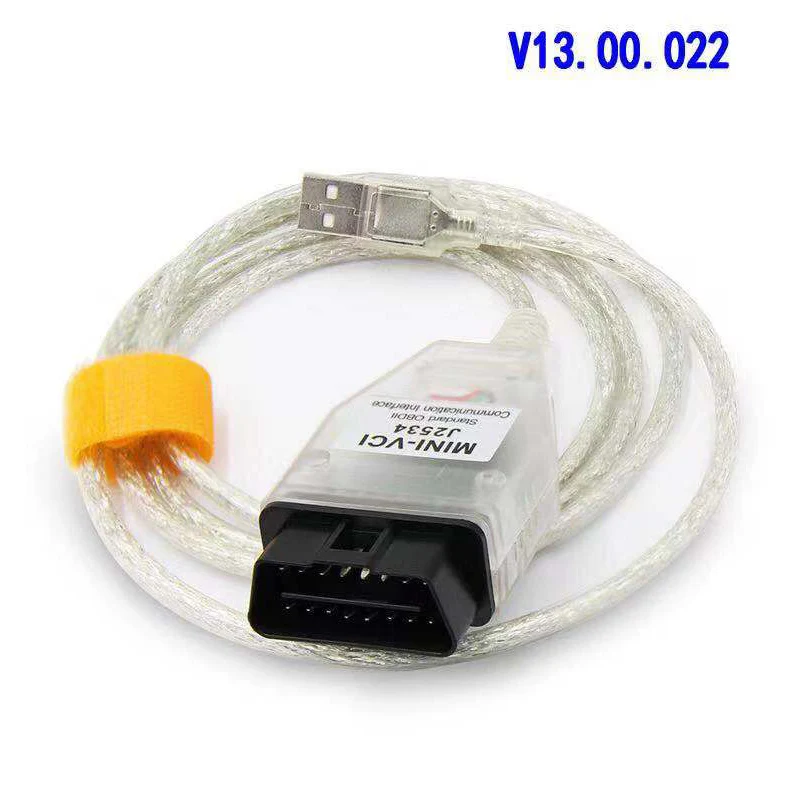 

MINI VCI For TOYOTA Single Cable V12.00.127 with FTDI FT232RL Chip For Toyota MINI VCI j2534 For TIS Techstream Supports TIS OEM