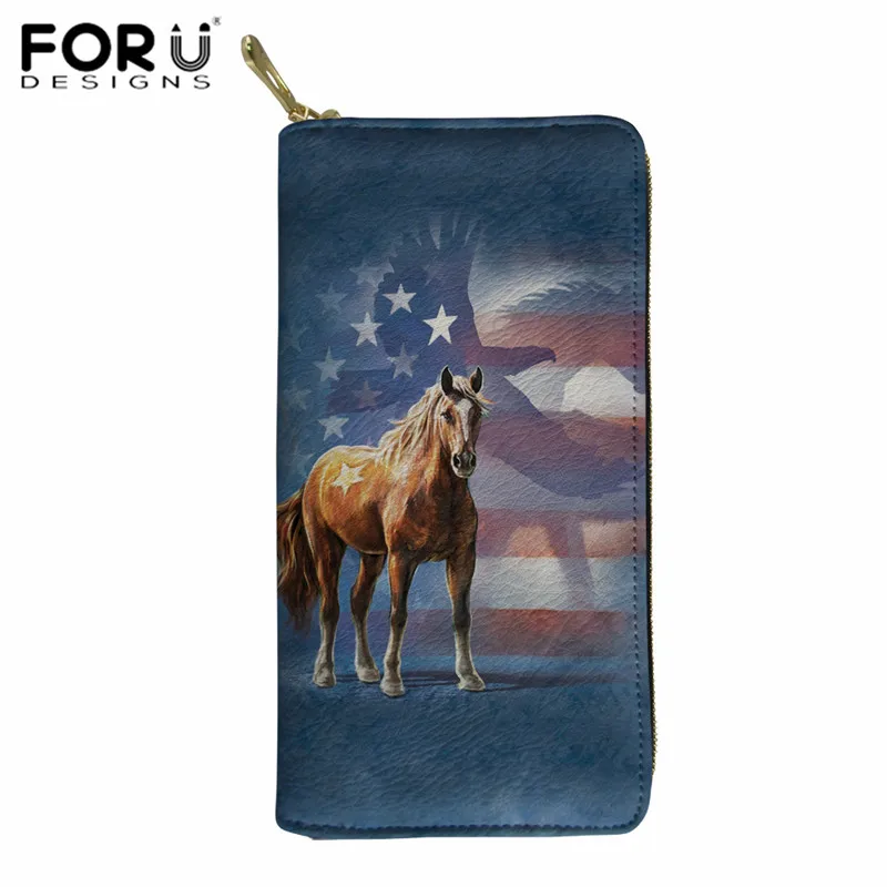 FORUDESIGNS/длинный кожаный кошелек Crazy Horse для мужчин, Роскошный кошелек-органайзер для карт, Забавный женский кошелек с сумкой для монет, вечерние клатчи