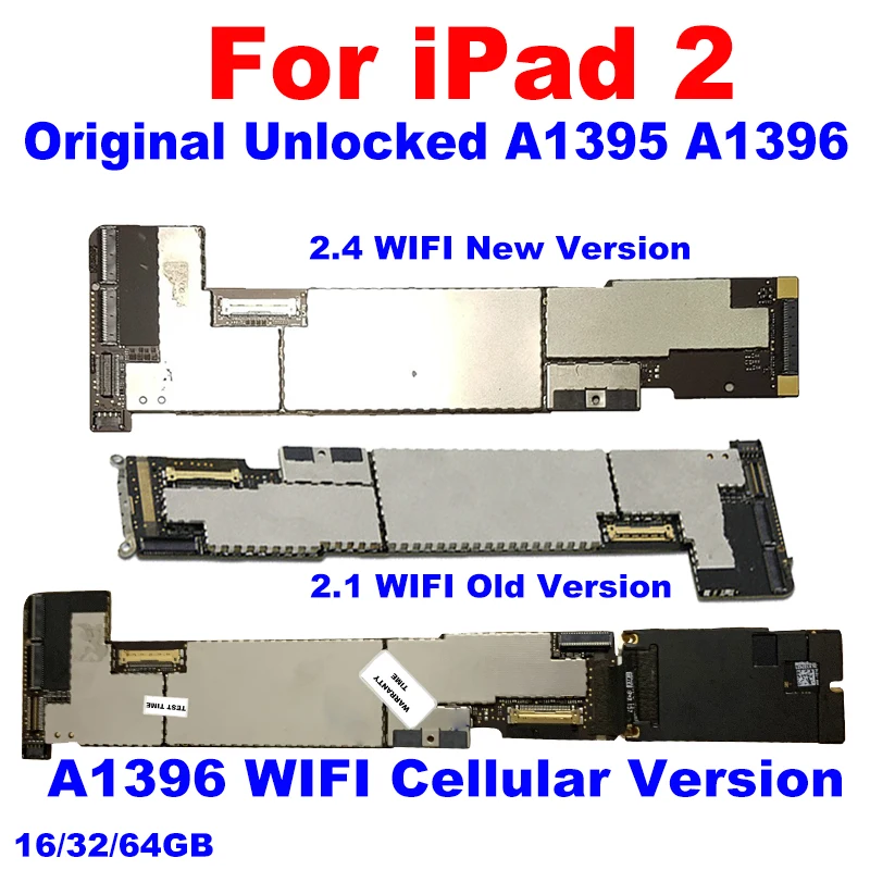 Оригинальная разблокированная Логическая плата для ipad 2 без материнской платы