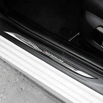 

For BMW F10/5 Series Accessories Door Sill Scuff Plate Guards Carbon Fiber Door Sills Protector Stickers Car Styling