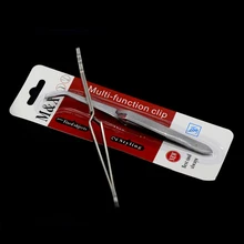 1 шт., формовочные пинцеты из нержавеющей стали для дизайна ногтей, фиксированный зажим для ногтей, инструменты для маникюра, многофункциональный ногтевой дизайн пинцеты