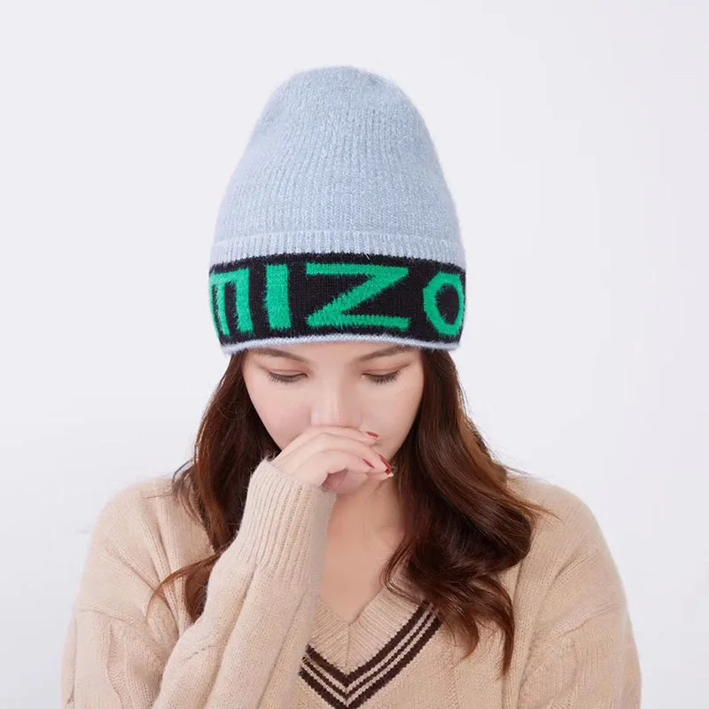 Beanie вышивка MIZO Love Мужская и женская вязаная шапка вязанные шапочки Skullies теплая зимняя унисекс Лыжная хип-хоп шапка