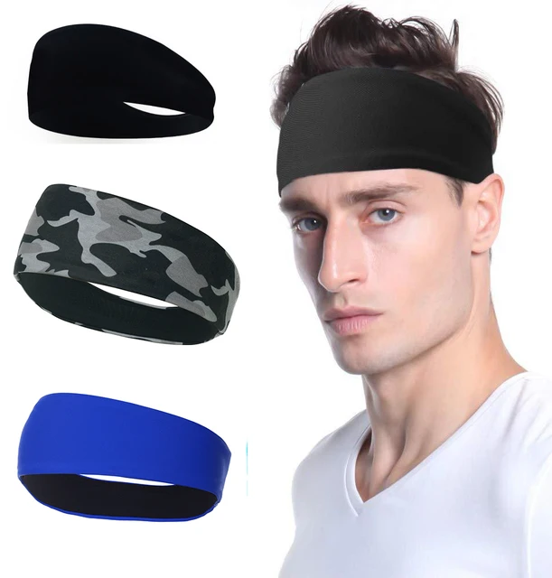 women Sports Headband Stretch Elastic men Yoga Running hair band for men Outdoor Sport Headwrap Fitness