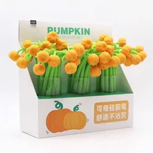 Тыква Мягкая силиконовая гелевая ручка Студенческая креативная Мода написание подписи гелевая ручка Kawaii Офис школа рекламные канцелярские подарки