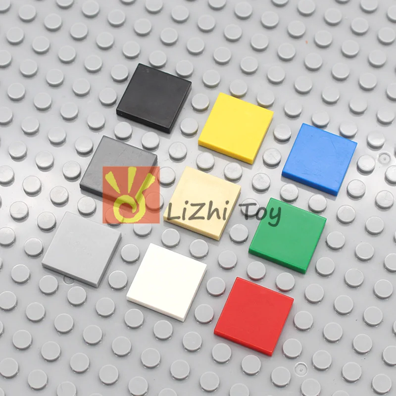 

MOC flat tiles 2*2 tablet 3068 DIY enlighten block bricks Compatible With Assembles Particles