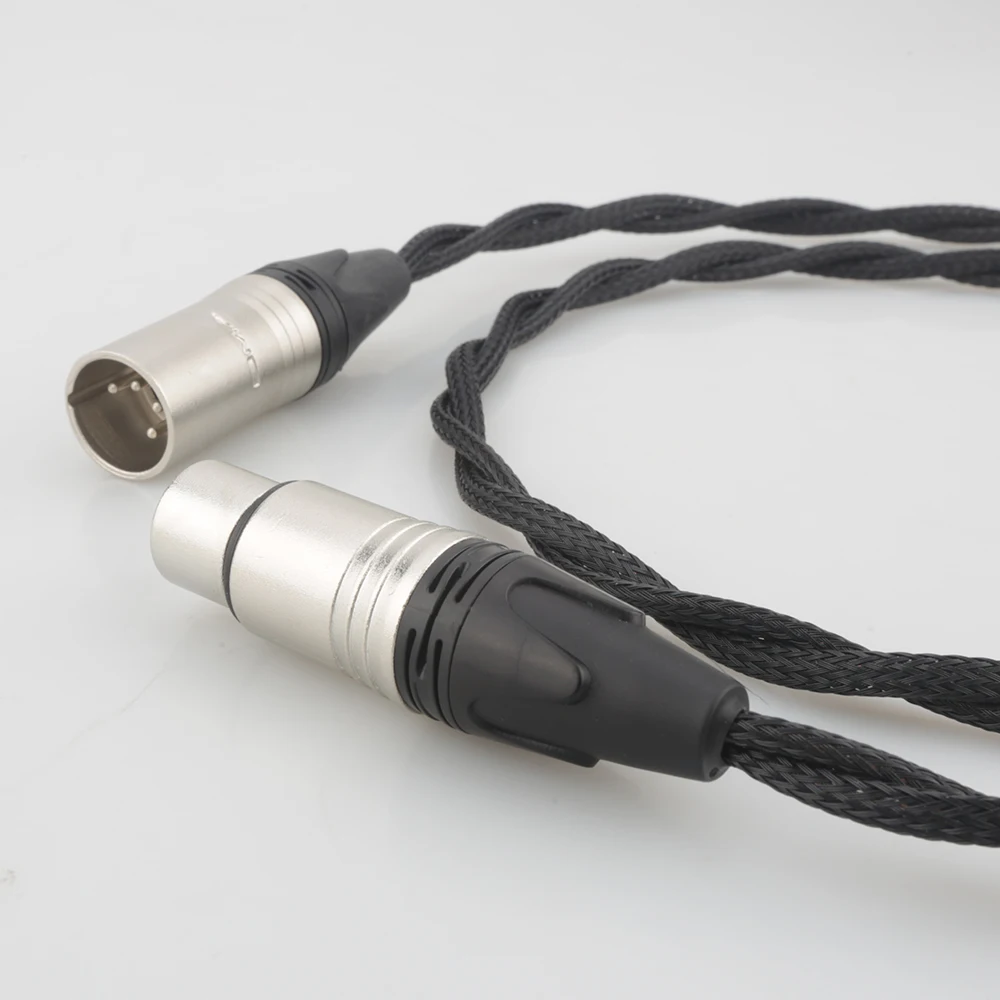 New Audiocrast 4 Pin XLR Balance Male to 4 Pin XLR Balance Female Extension Cable Headphone Extension Cable Audio Cable