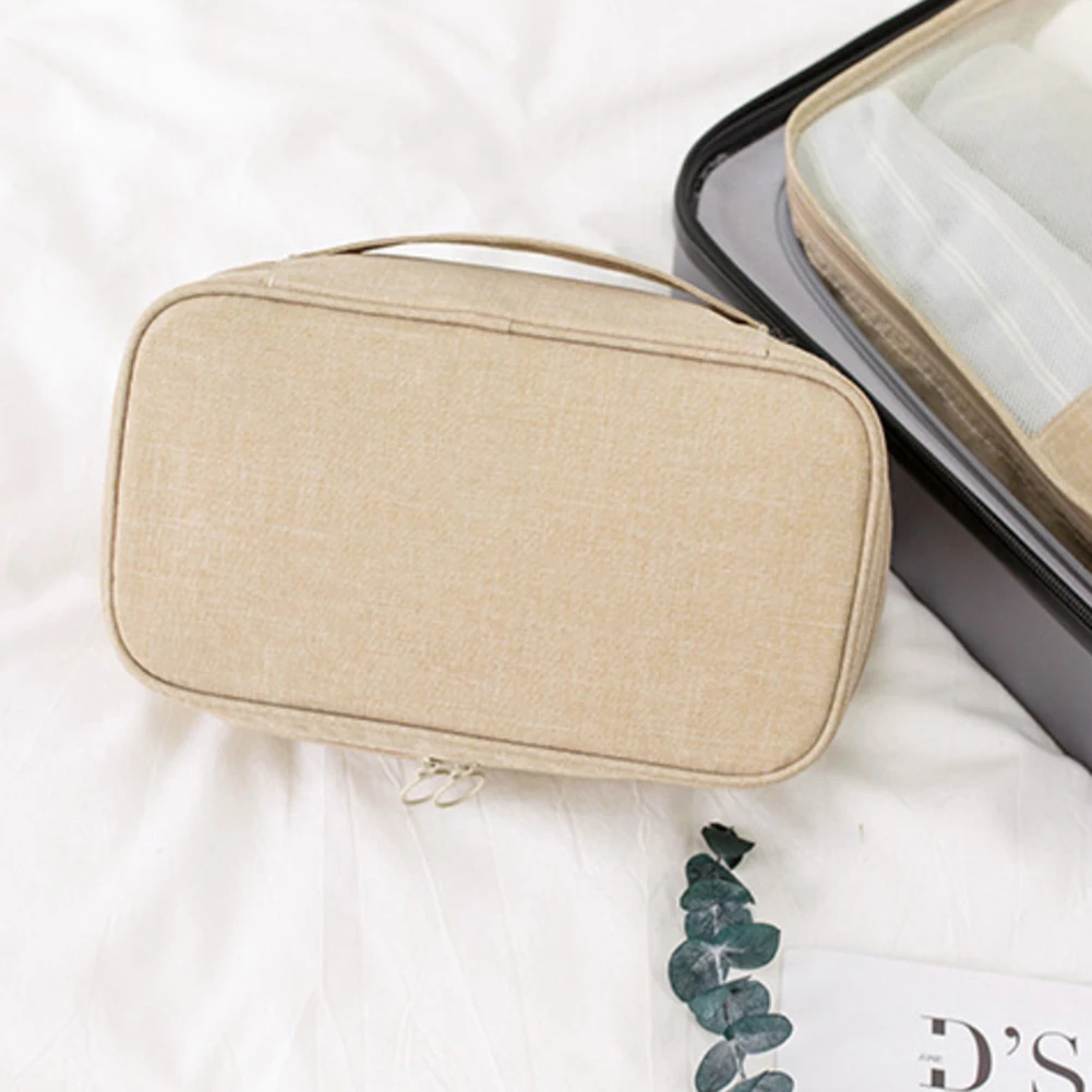 Fashion Durable Handheld Underwear Makeup Toiletry Wash Holder Waterproof Storage Bag