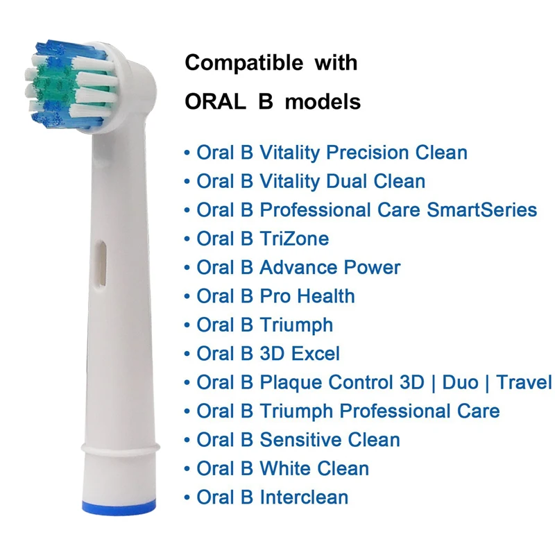 4pcs Oral B Toothbrush Replacement Heads for Braun Toothbrushes Vitality Sensitive Teeth Cleaning Nozzles Dental Care