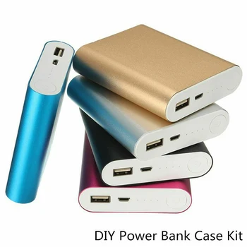 

Power Bank Case 4x18650 Battery Holder For Mobile Phone Charger Box DIY Kit 18650 USB Charging Storage Shell For Xiaomi