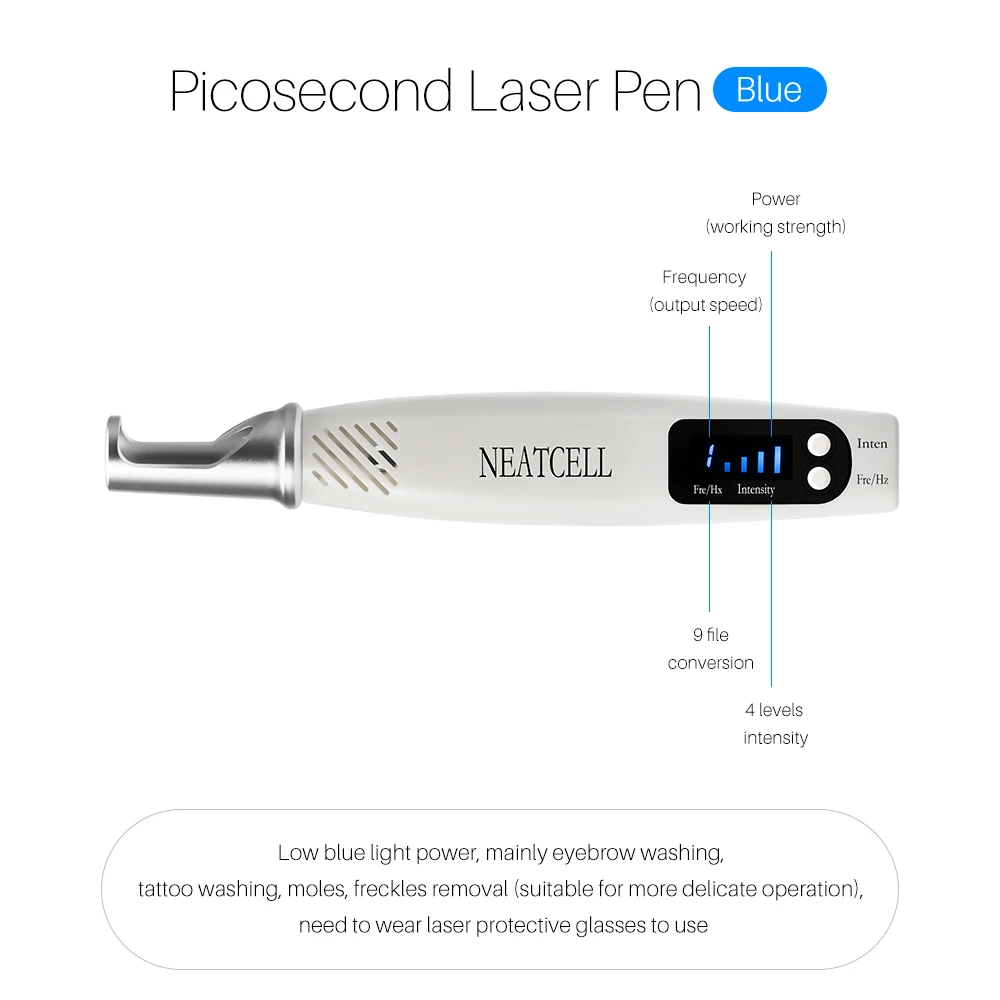 Picosecond лазерная ручка светотерапия тату шрам моль веснушки удаление Темный инструмент для удаления пятен кожи ухаживающее косметологическое оборудование