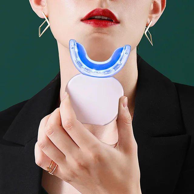 

360 Degrees Intelligent Automatic Sonic Electric Toothbrush U Type 4 Modes Tooth Brush USB Charging Tooth Whitening Blue Light