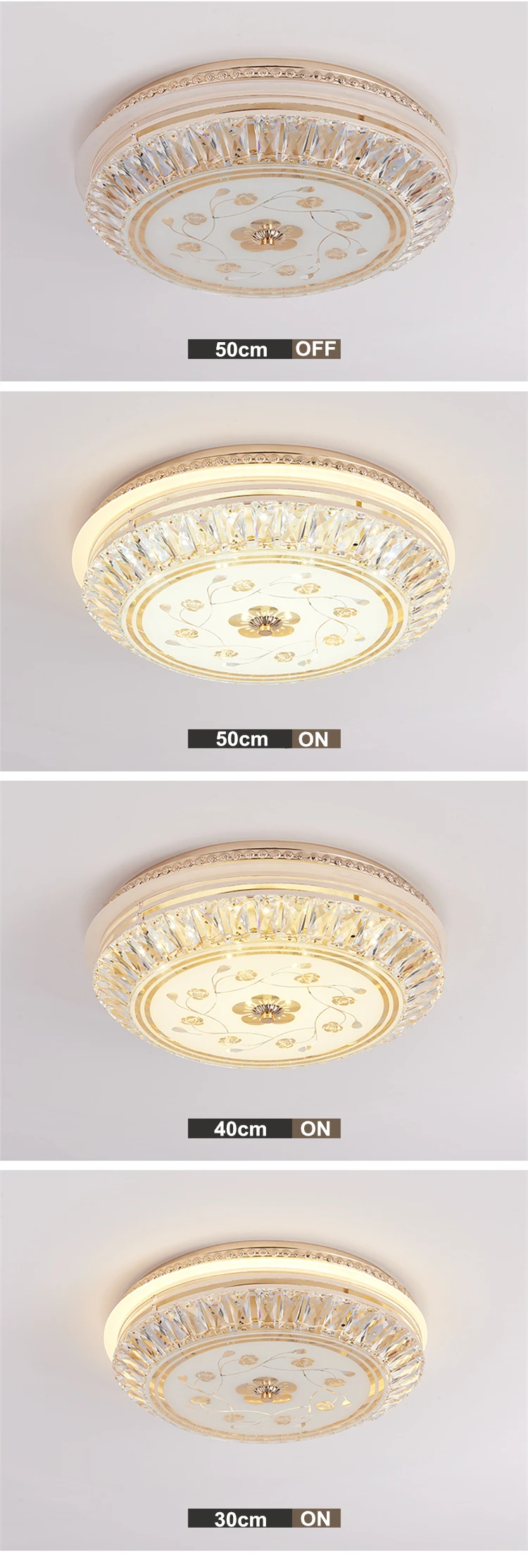 Роскошный Золотой светодиодный светильник потолочный светильник хрустальный светильник для гостиной спальни круглый светодиодный lamparas de techo с кристаллом K9