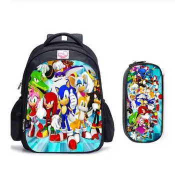 

16 Inch Mario Bros Children School Bags Orthopedic Backpack Kids School Boys Girls Catoon Bags Daily Mochila Infantil