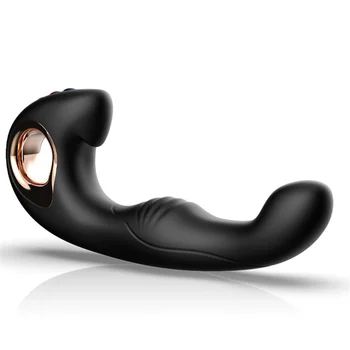 Double Heating Tickling Prostate Massager Vibrator 10 Speed Finger Massage Vibrating Butt Plug Dildo Anal Sex Toys For Men Gay 4