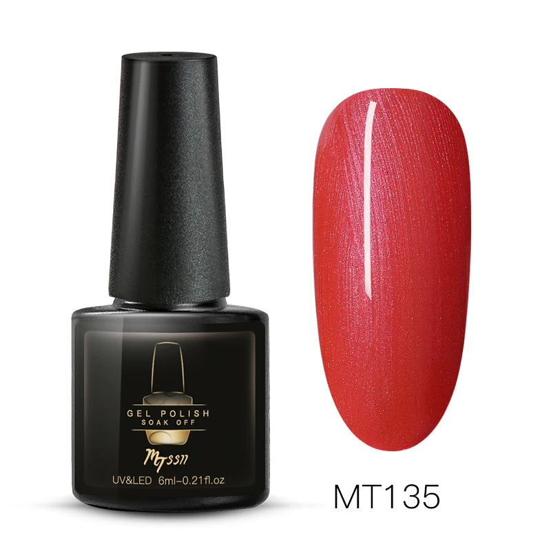 Mtssii 6 мл красный цвет Гель-лак долговечный Гель-лак для ногтей замачиваемый УФ светодиодный гель-лаки DIY Дизайн ногтей Гель-лак - Цвет: BS04850
