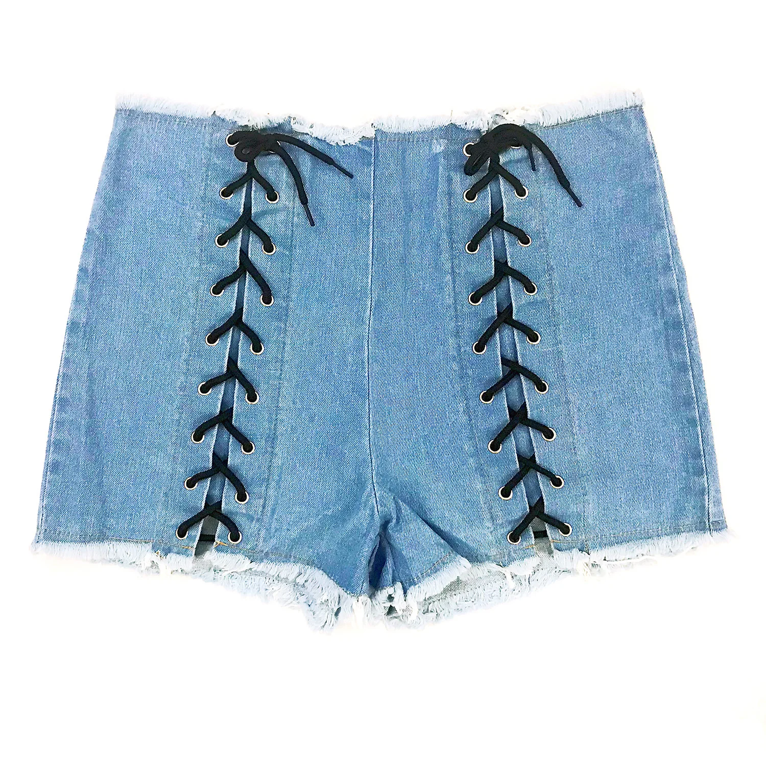 Women Sexy Short Jeans Booty Shorts Denim Autumn Fashion Girl Hot Party Bottom Drawstring High Waist Shorts