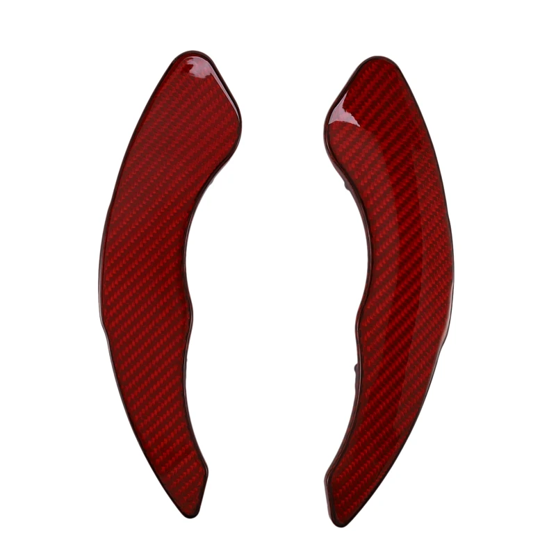 

Premium Real Carbon Fiber Red Paddle Shifter Extensions Fit for Volkswagen Golf 7