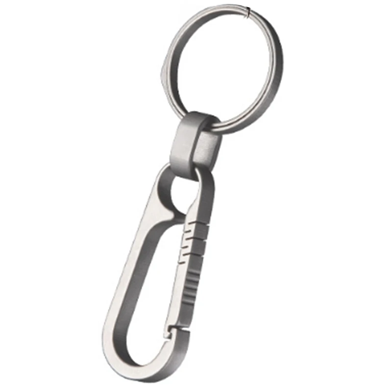 

Outdoor Small Tool Titanium Alloy Keychain Hook Titanium Buckle Hanging Lightweight