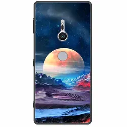 Chic Abstract Design Shockproof Black Silicone Case for Sony XZ2 (13)