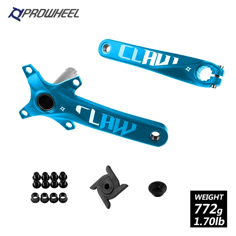 Prowheel 104 BCD mtb велосипедный шатун 170 175 мм Untralight дорожная велосипедная цепь с нижним кронштейном BB шатун для горного велосипеда - Цвет: blue 170